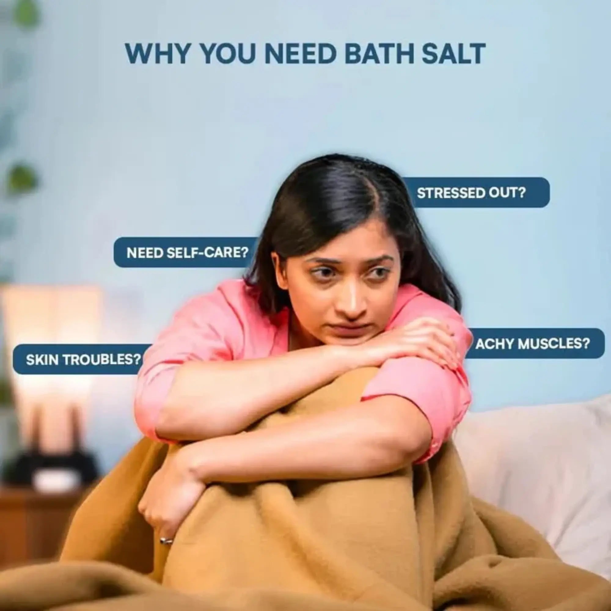 Bath Salt with Epsom & Pink Salt | Better Sleep, Muscle Recovery, Stress Relief | 400g