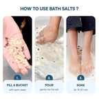Bath Salt with Epsom & Pink Salt | Better Sleep, Muscle Recovery, Stress Relief | 400g Sazilodeal Online
