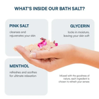 Bath Salt with Epsom & Pink Salt | Better Sleep, Muscle Recovery, Stress Relief | 400g Sazilodeal Online