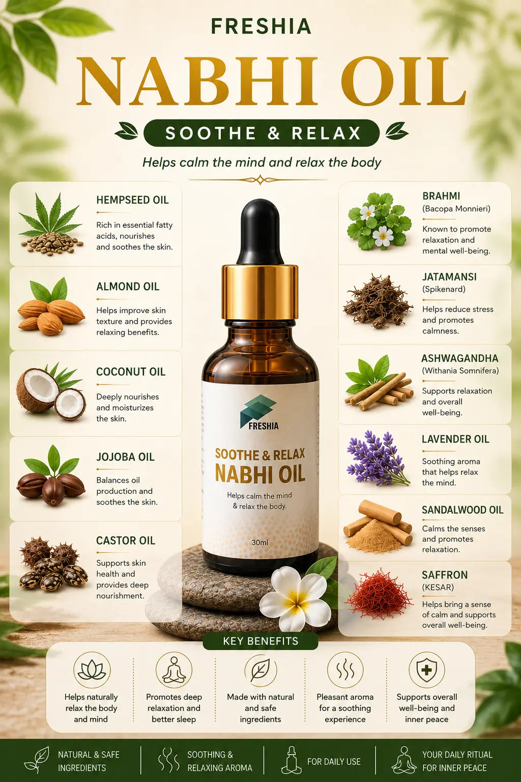 Sleep Inducing Stress Relief Nabhi Oil OneCart