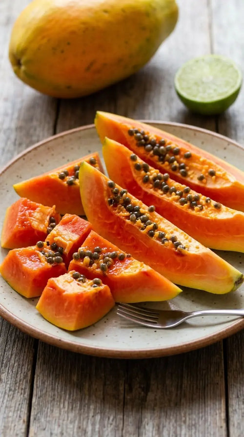 50 Seeds - (Premium Hybrid Honey Dew Dwarf Papaya Seeds) Choice deal Nepal